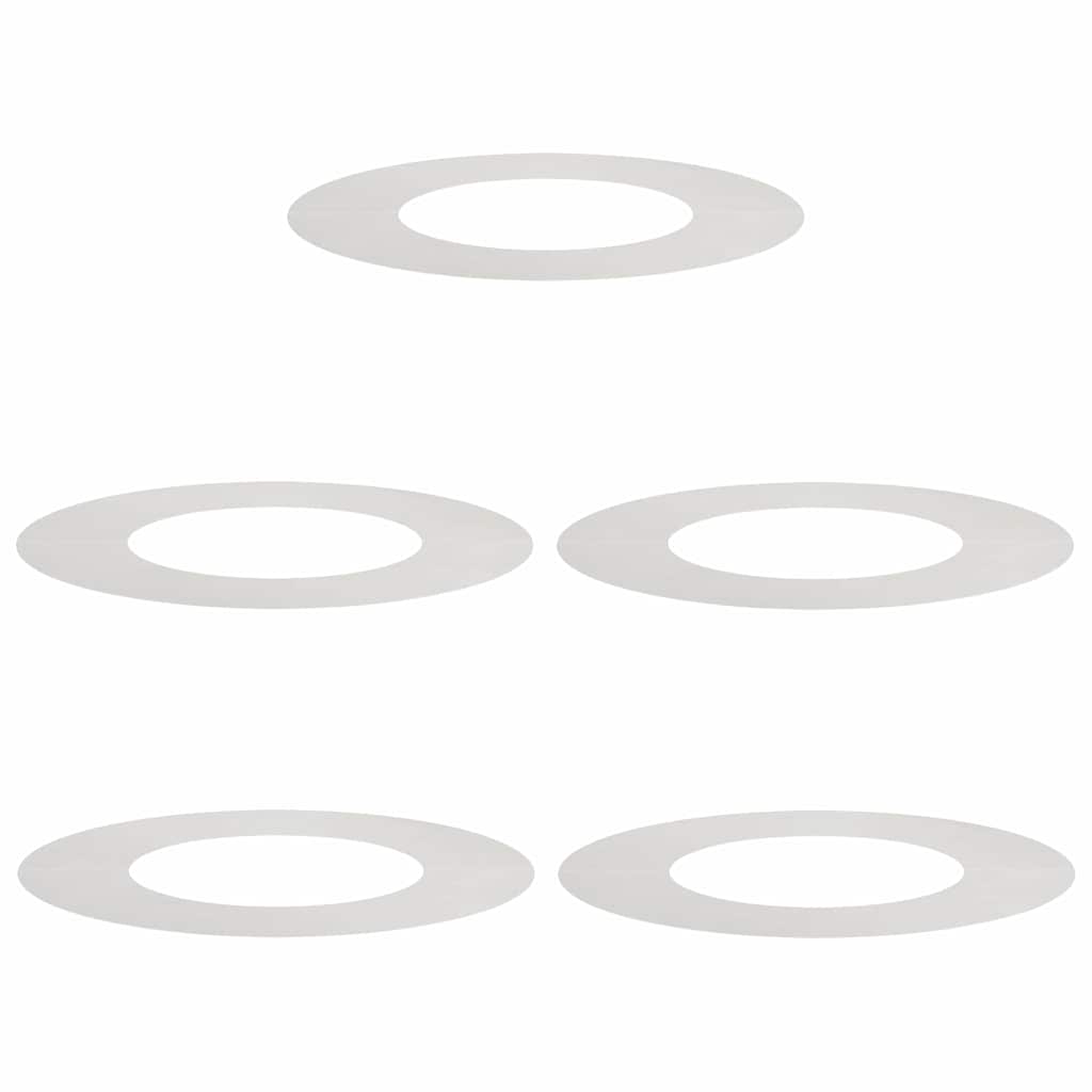 Flache Baumringe 5 pcs Silber Ø40 / 70 cm Edelstahl